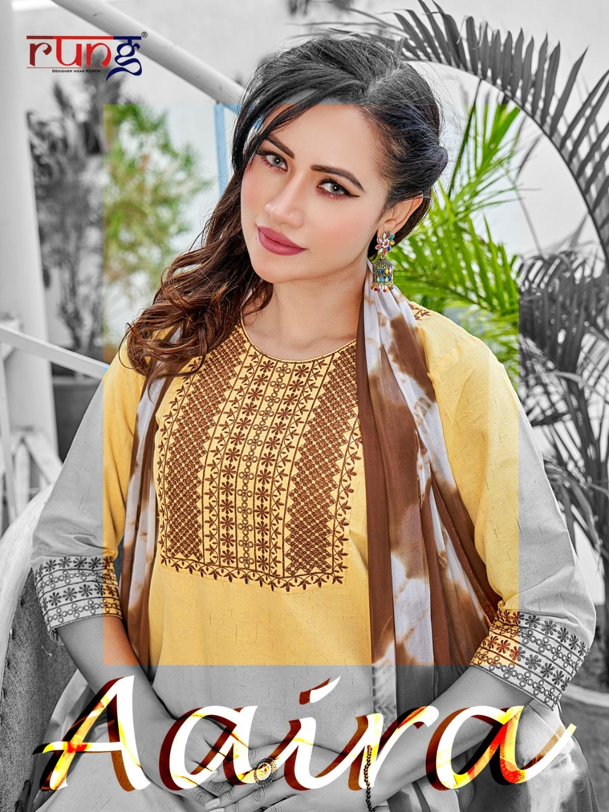 Aaira Rung Cotton Readymade Pant Style Suits