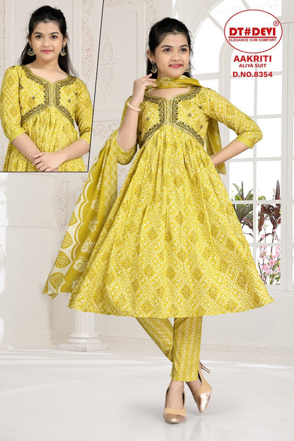 Aakriti-8354 Dt Devi Reyon Readymade Pant Style Suits