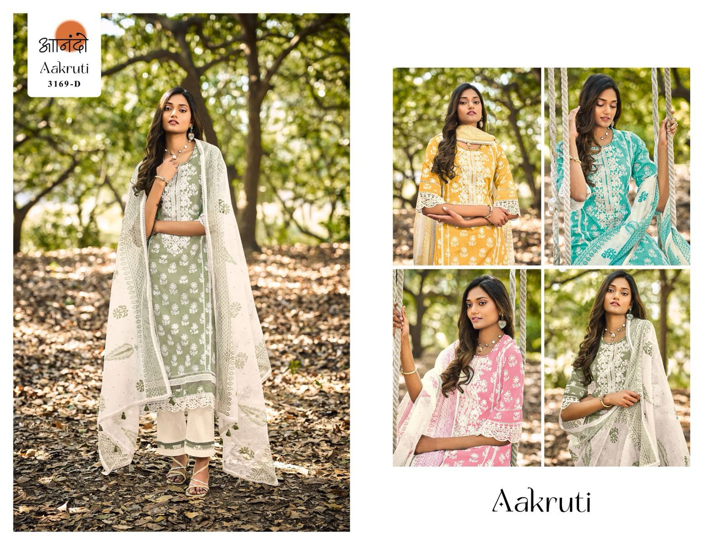Aakruti-3169 Anando Cotton Pant Style Suits