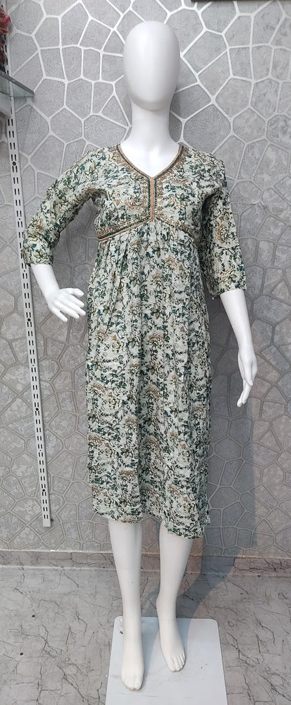 Aaliya Cut-0110 Khasiyat Rayon Knee Length Kurtis