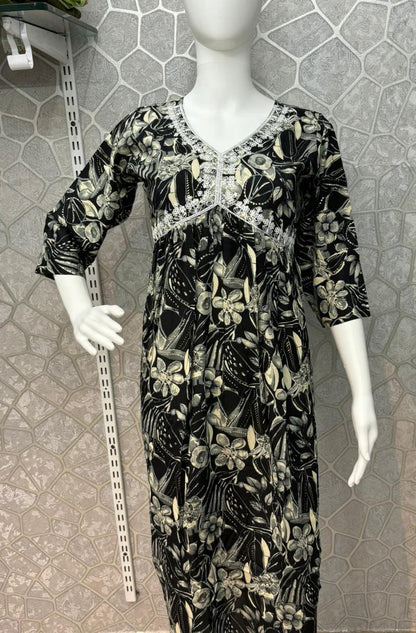 Aaliya Cut-0110 Khasiyat Rayon Knee Length Kurtis