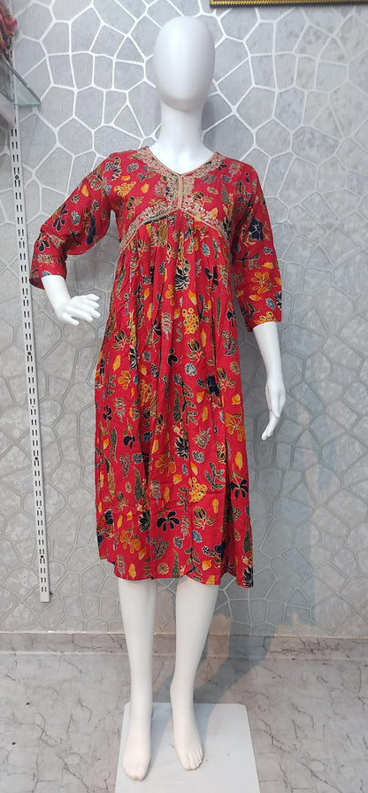Aaliya Cut-0110 Khasiyat Rayon Knee Length Kurtis