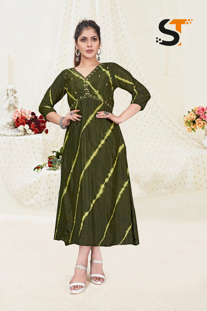 Aaliya Cut Salas Long Kurtis