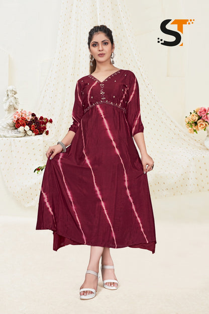 Aaliya Cut Salas Long Kurtis