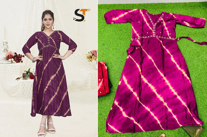 Aaliya Cut Salas Long Kurtis