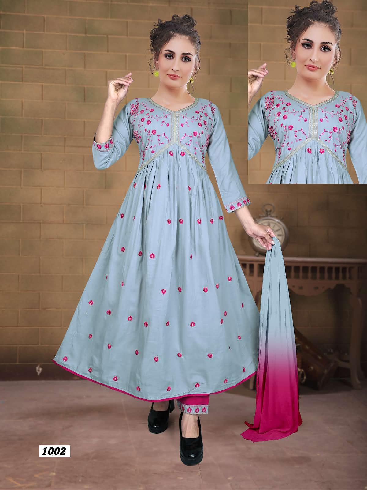Aaliya Vol 1 Kavinay Rayon Readymade Pant Style Suits