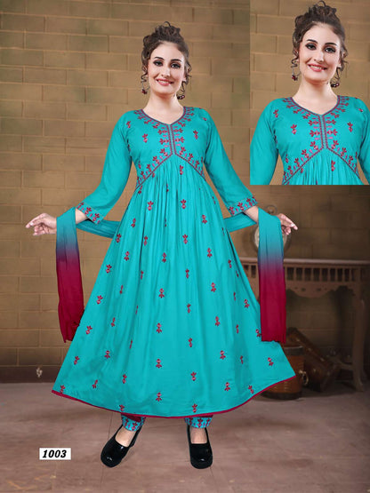 Aaliya Vol 1 Kavinay Rayon Readymade Pant Style Suits