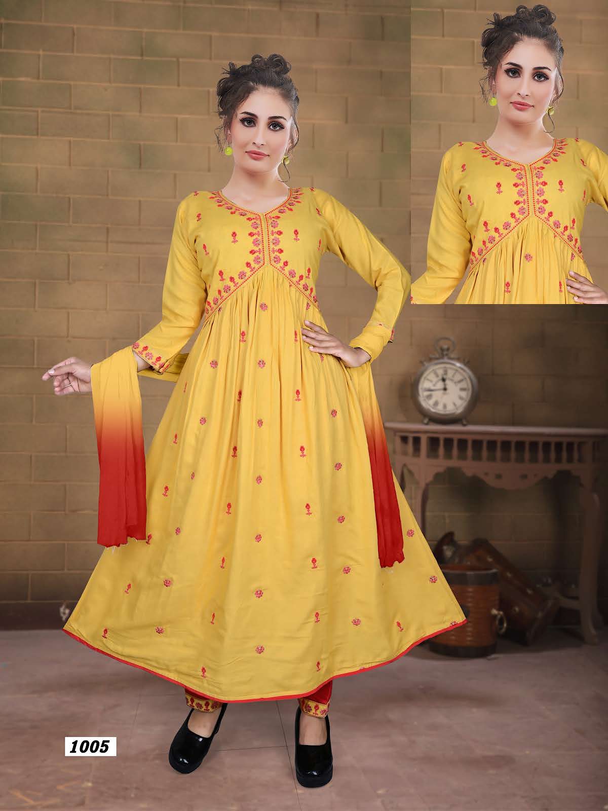 Aaliya Vol 1 Kavinay Rayon Readymade Pant Style Suits
