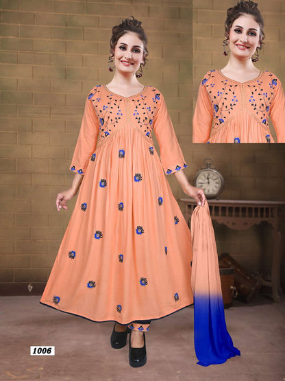 Aaliya Vol 1 Kavinay Rayon Readymade Pant Style Suits
