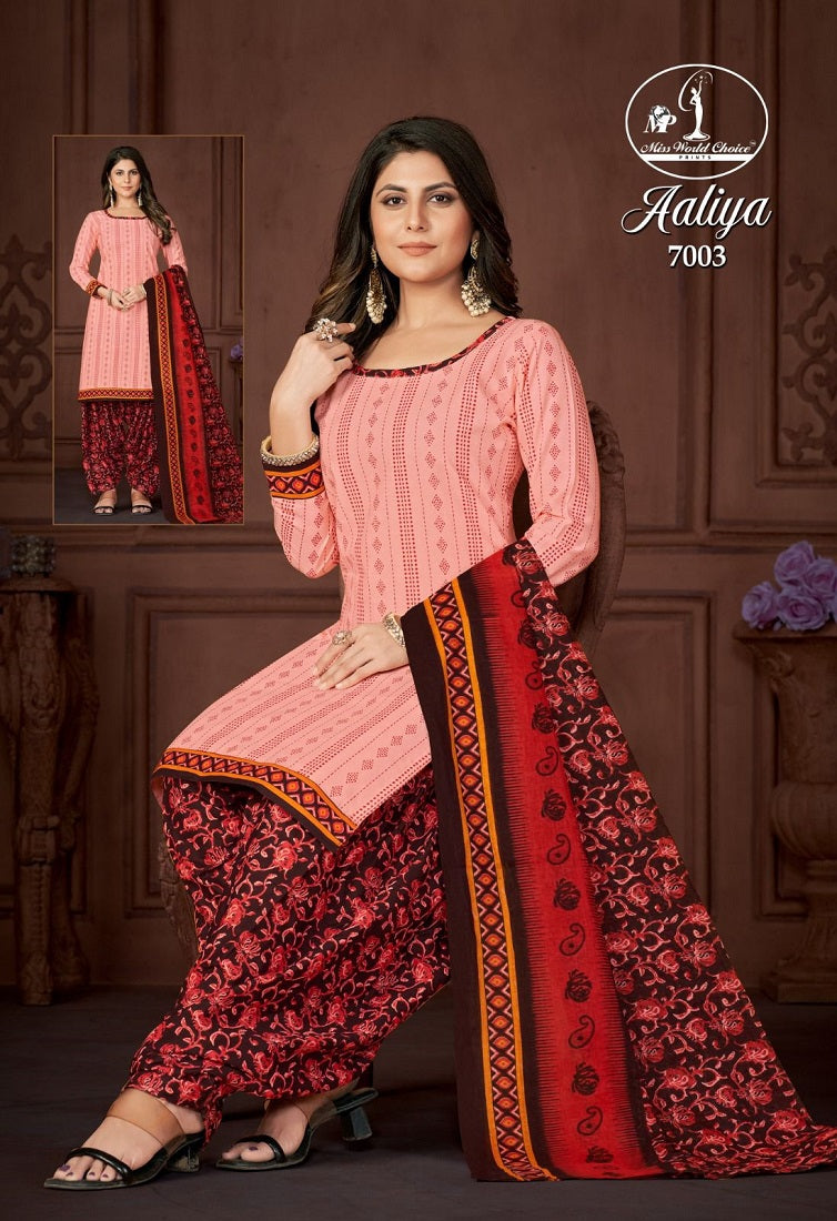 Aaliya Vol 7 Miss World Choice Cotton Dress Material