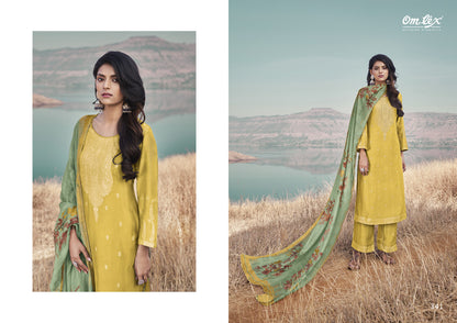 Aamod Vol 2 Omtex Muslin Plazzo Style Suits