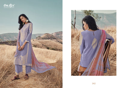 Aamod Vol 2 Omtex Muslin Plazzo Style Suits