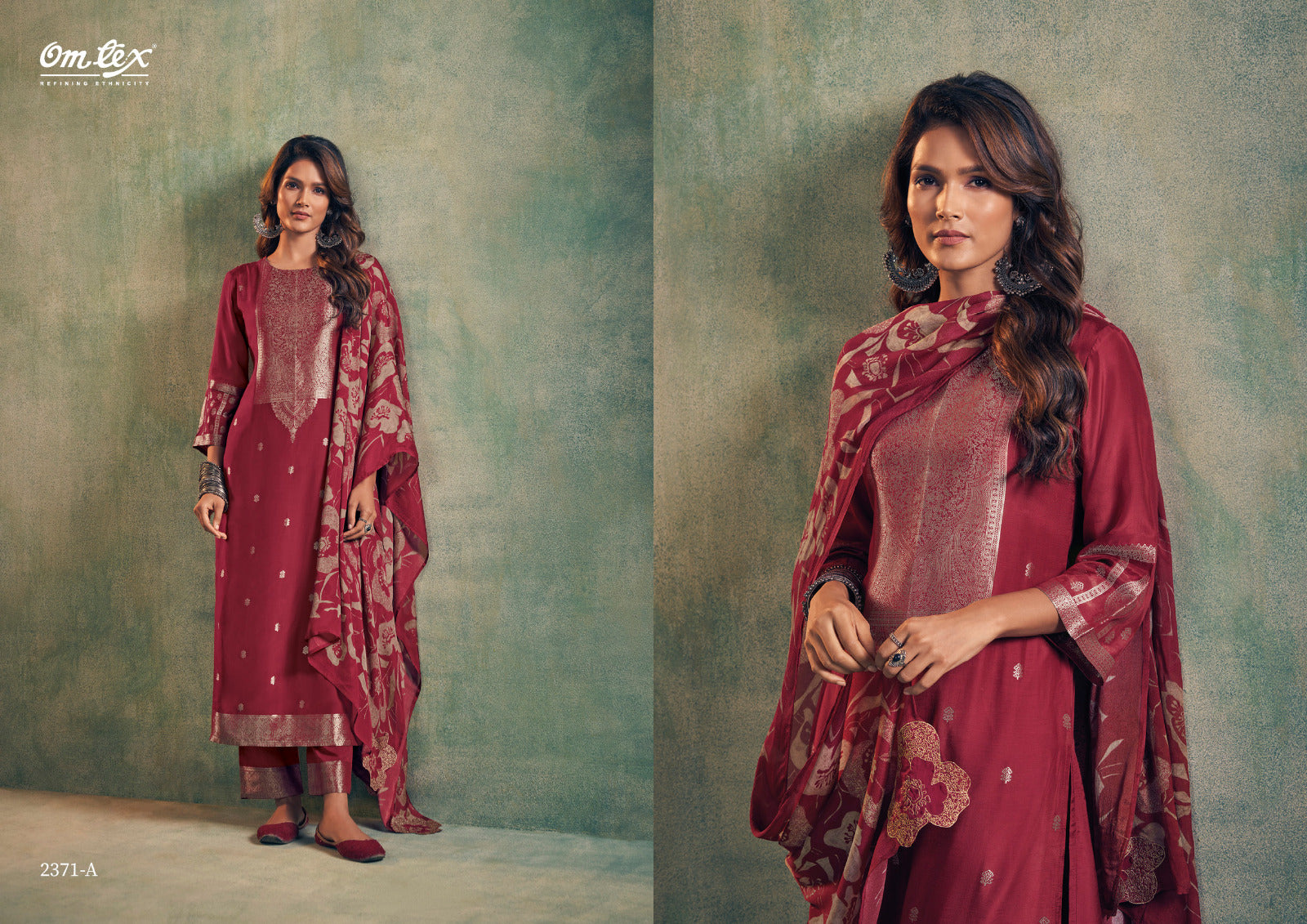 Aamod Vol 8 Omtex Musleen Pant Style Suits