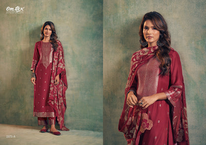 Aamod Vol 8 Omtex Musleen Pant Style Suits