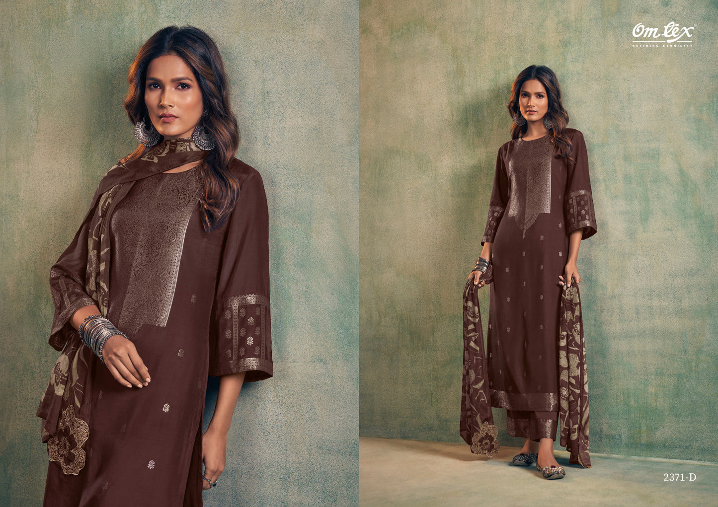 Aamod Vol 8 Omtex Musleen Pant Style Suits