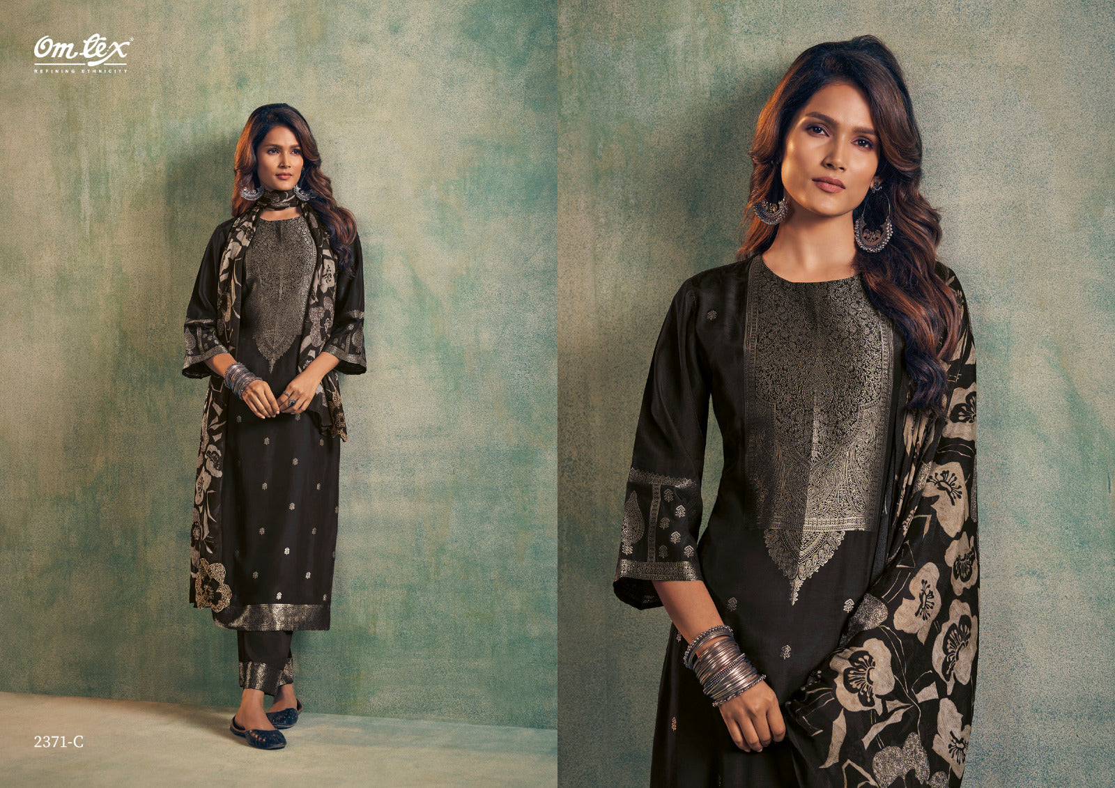 Aamod Vol 8 Omtex Musleen Pant Style Suits