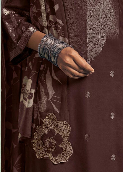 Aamod Vol 8 Omtex Musleen Pant Style Suits