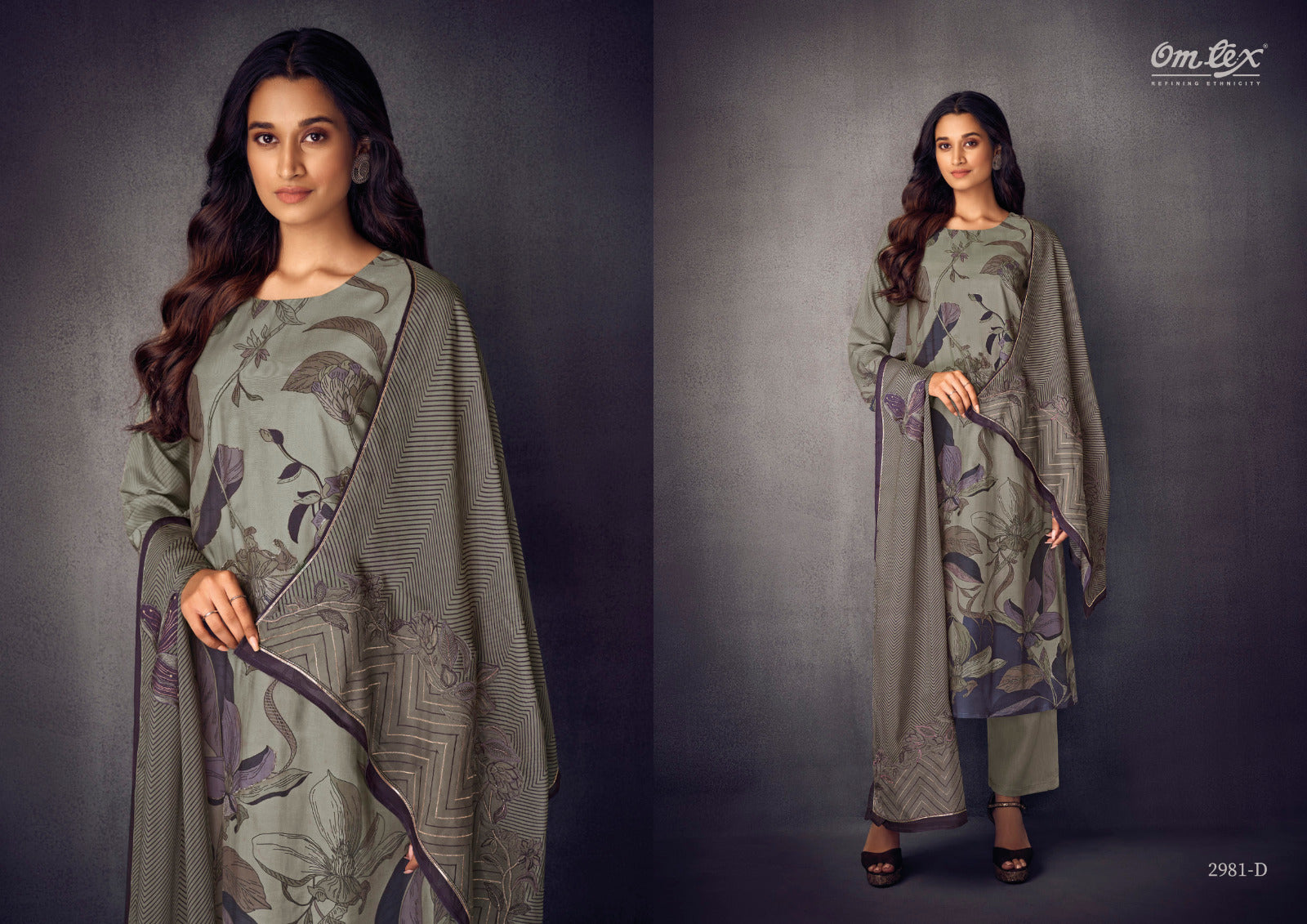 Aamod Vol Vii Omtex Musleen Pant Style Suits