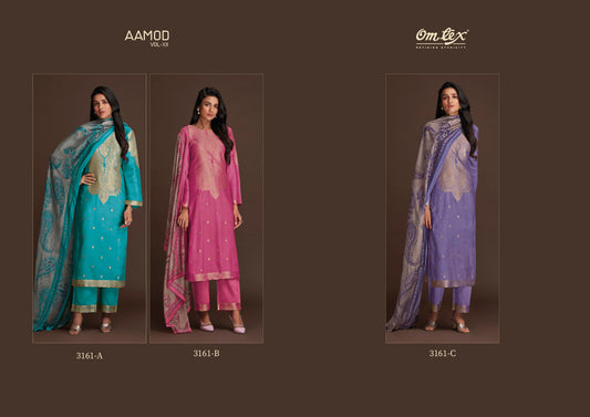 Aamod Vol X11 3161 Omtex Musleen Pant Style Suits