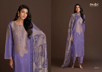 Aamod Vol X11 3161 Omtex Musleen Pant Style Suits