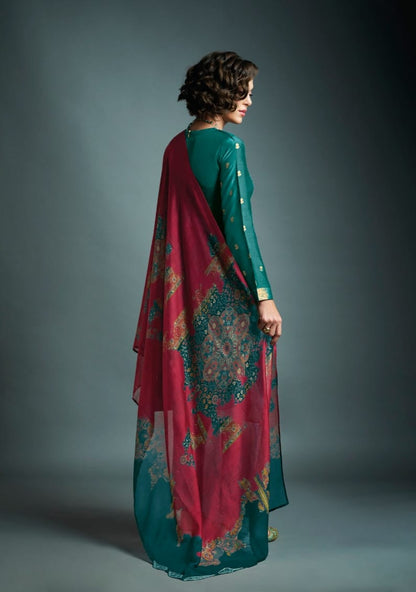 Aamod Vol Xvii Omtex Muslin Pant Style Suits