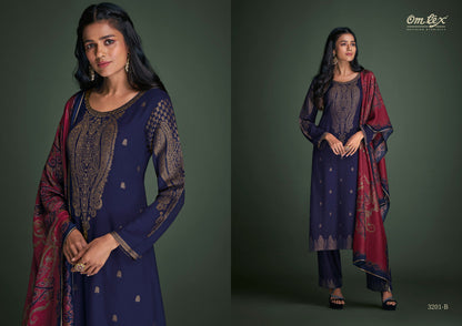 Aamod Vol Xiii Omtex Pashmina Suits