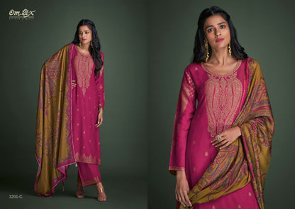 Aamod Vol Xiii Omtex Pashmina Suits