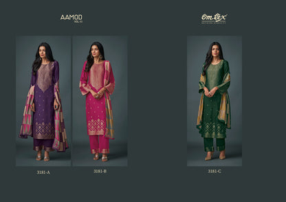 Aamod Xl Omtex Muslin Plazzo Style Suits