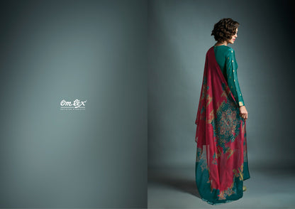 Aamod Xvii Omtex Muslin Jacquard Pant Style Suits