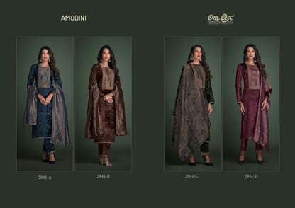 Amodini Omtex Velvet Suits