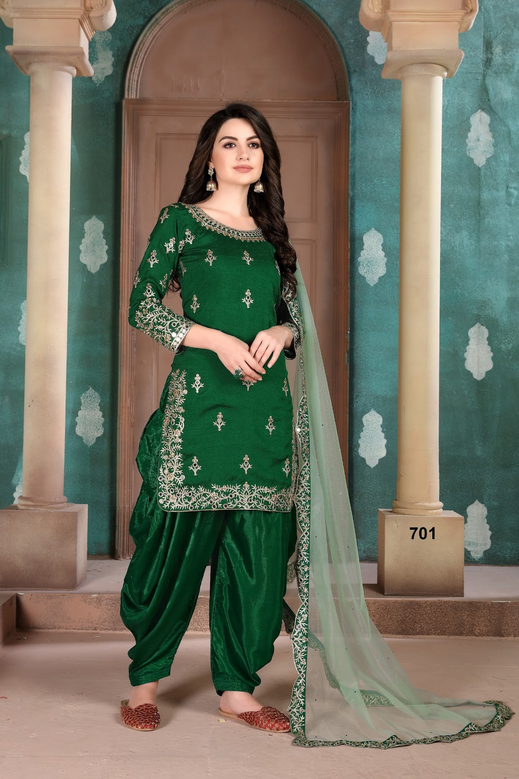 Aanaya Vol 107 Dani Creation Art Silk Patiyala Style Suits