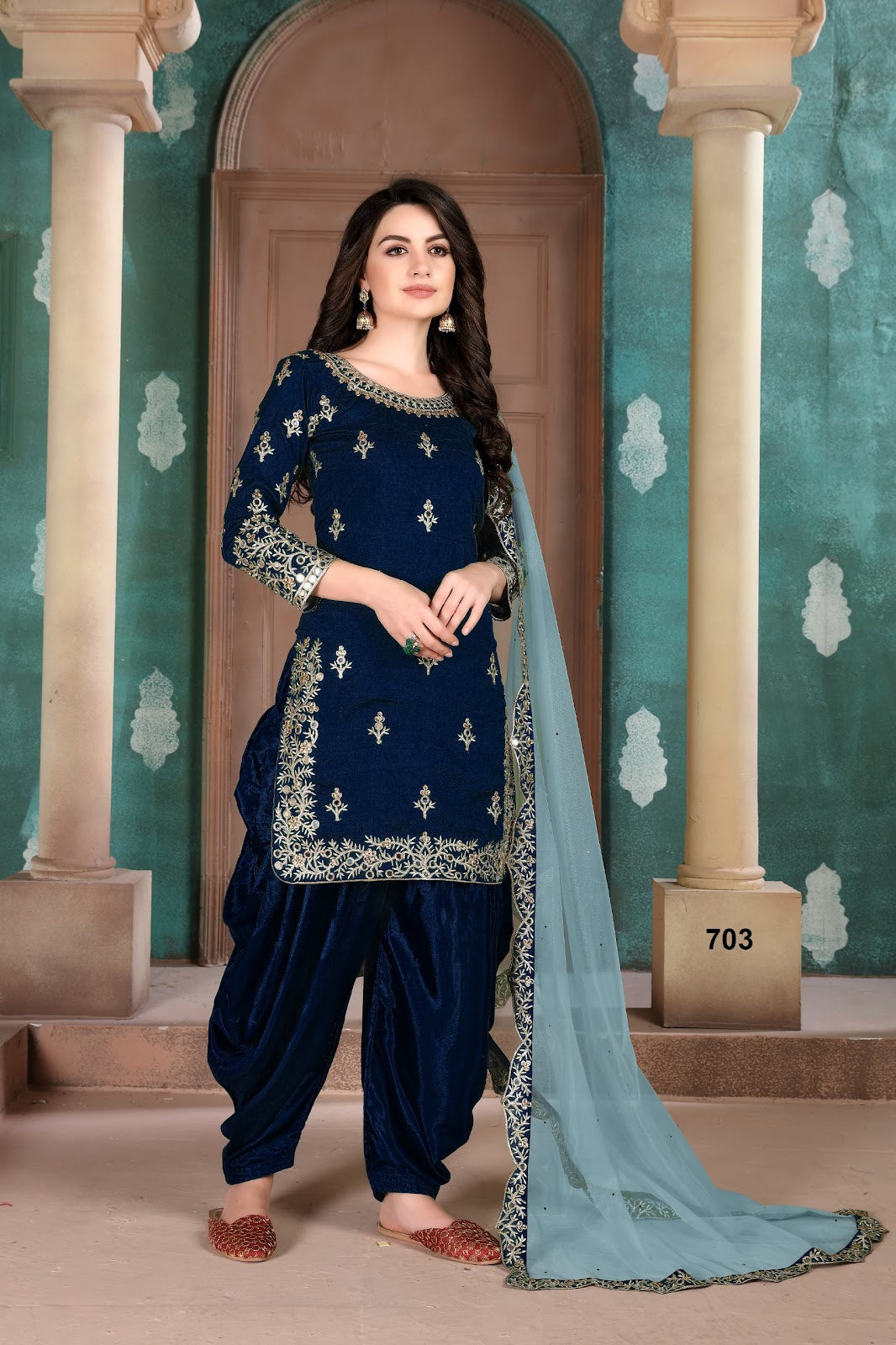 Aanaya Vol 107 Dani Creation Art Silk Patiyala Style Suits