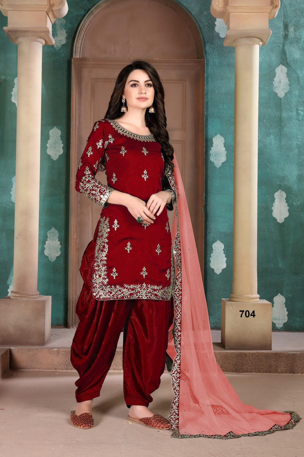 Aanaya Vol 107 Dani Creation Art Silk Patiyala Style Suits