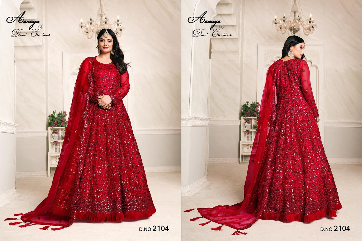 Aanaya Vol 121 Dani Creation Net Anarkali Salwar Suits