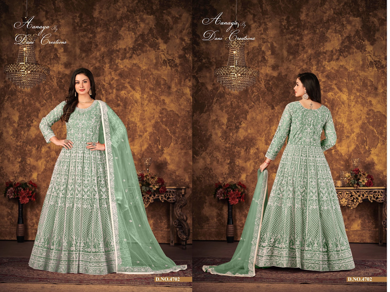 Aanaya Vol 147 Dani Creation Net Anarkali Salwar Suits