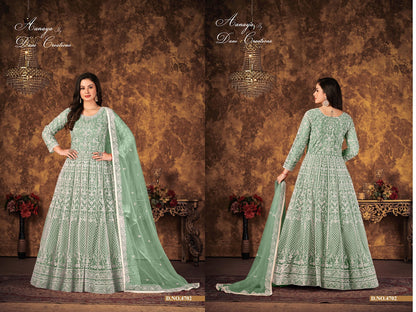 Aanaya Vol 147 Dani Creation Net Anarkali Salwar Suits