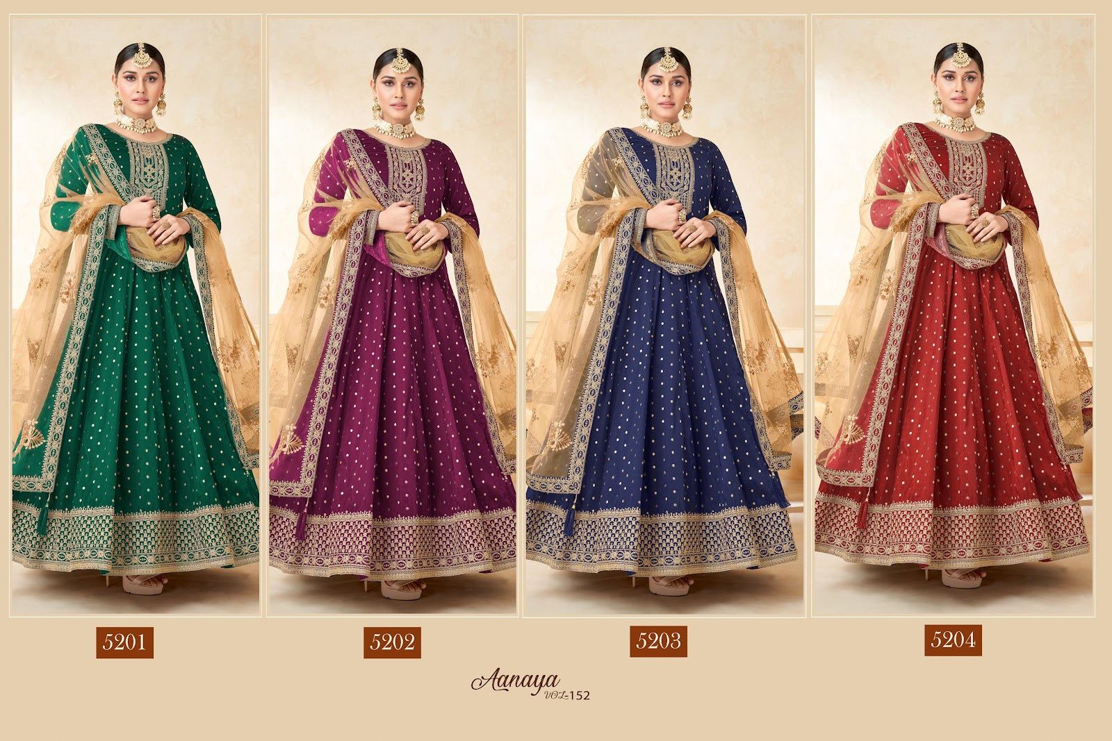 Aanaya Vol 152 Dani Creation Anarkali Salwar Suits