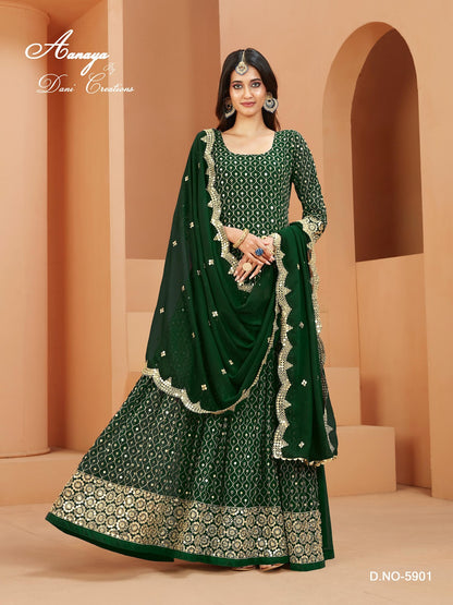Aanaya Vol 159 Dani Creation Fox Georgette Anarkali Salwar Suits