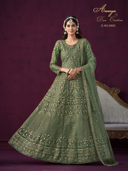 Aanaya Vol 169-6900 Dani Creation Net Anarkali Salwar Suits