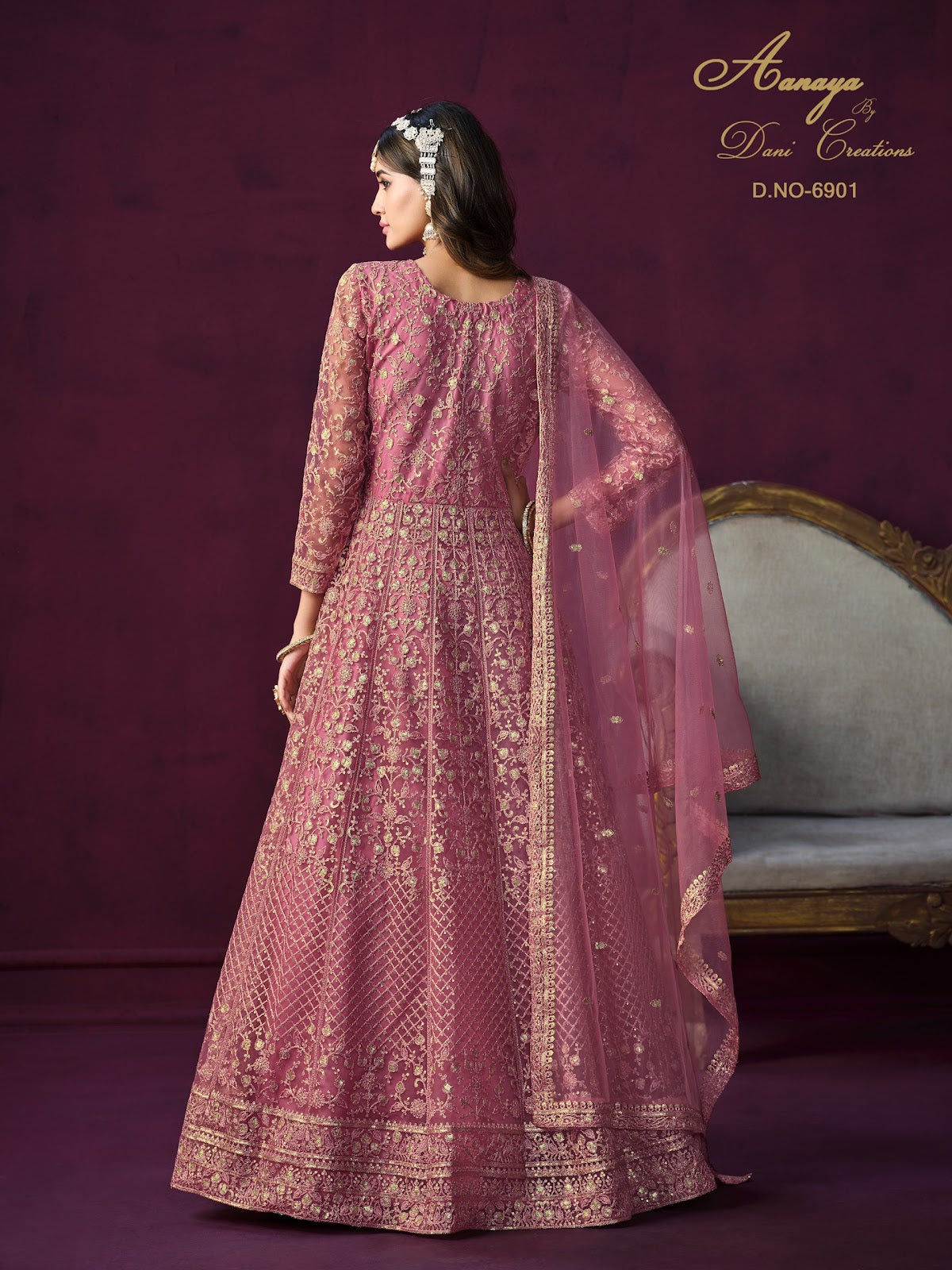Aanaya Vol 169-6900 Dani Creation Net Anarkali Salwar Suits