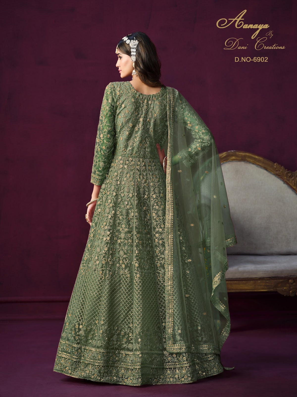 Aanaya Vol 169-6900 Dani Creation Net Anarkali Salwar Suits