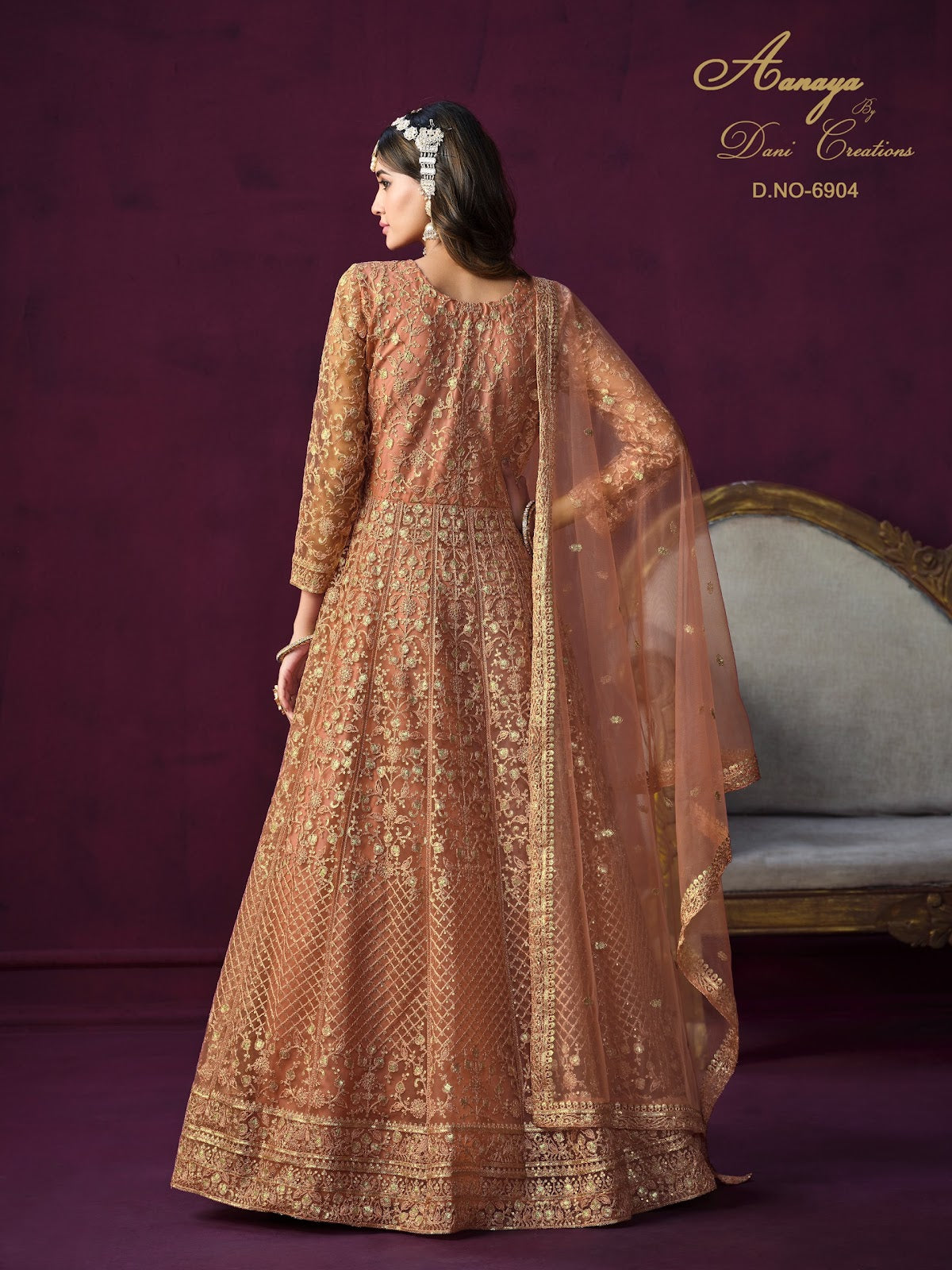 Aanaya Vol 169-6900 Dani Creation Net Anarkali Salwar Suits