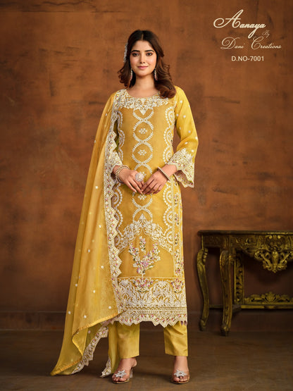 Aanaya Vol 170 Dani Creation Organza Pant Style Suits