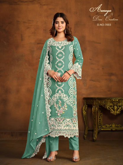 Aanaya Vol 170 Dani Creation Organza Pant Style Suits