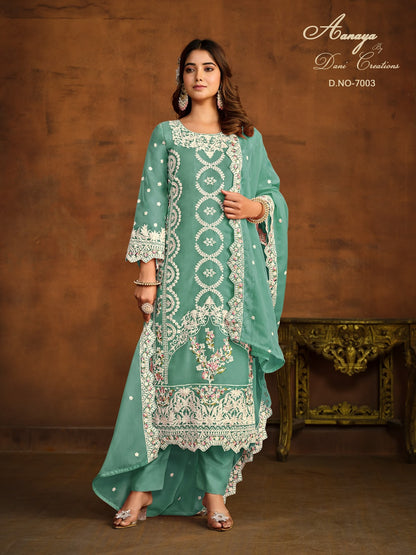 Aanaya Vol 170 Dani Creation Organza Pant Style Suits