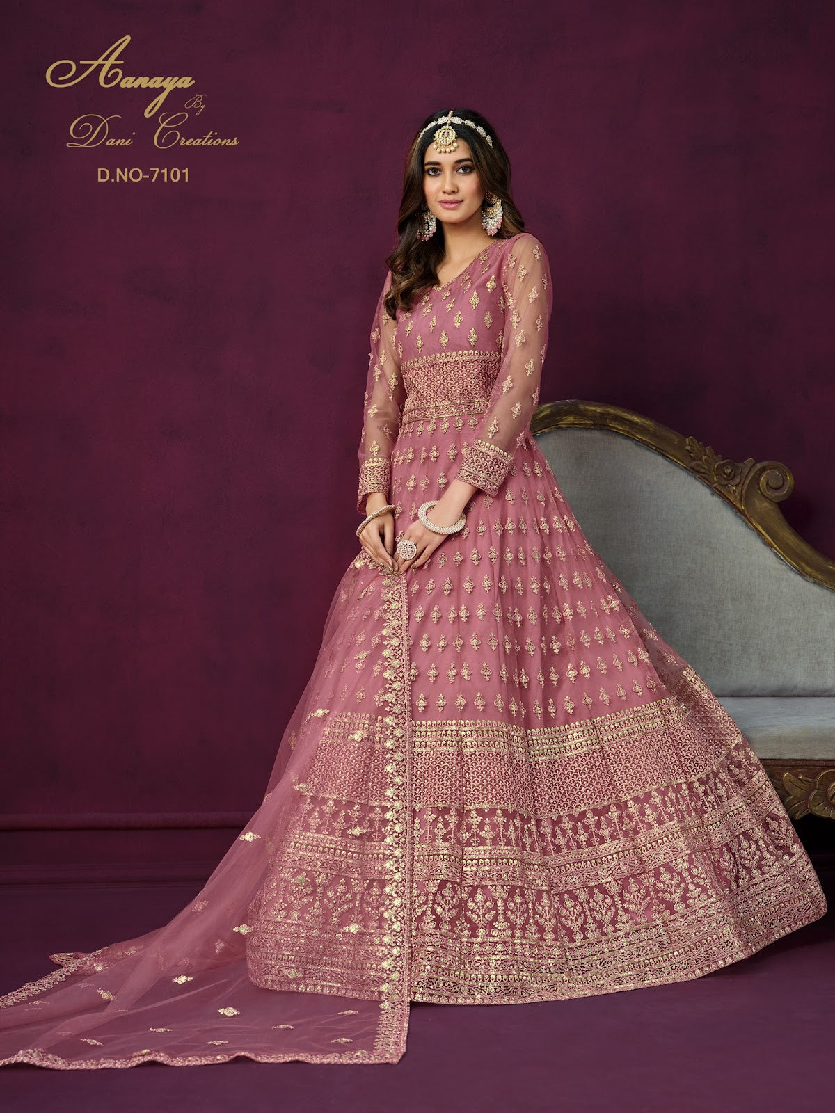 Aanaya Vol 171 Dani Creation Net Anarkali Salwar Suits
