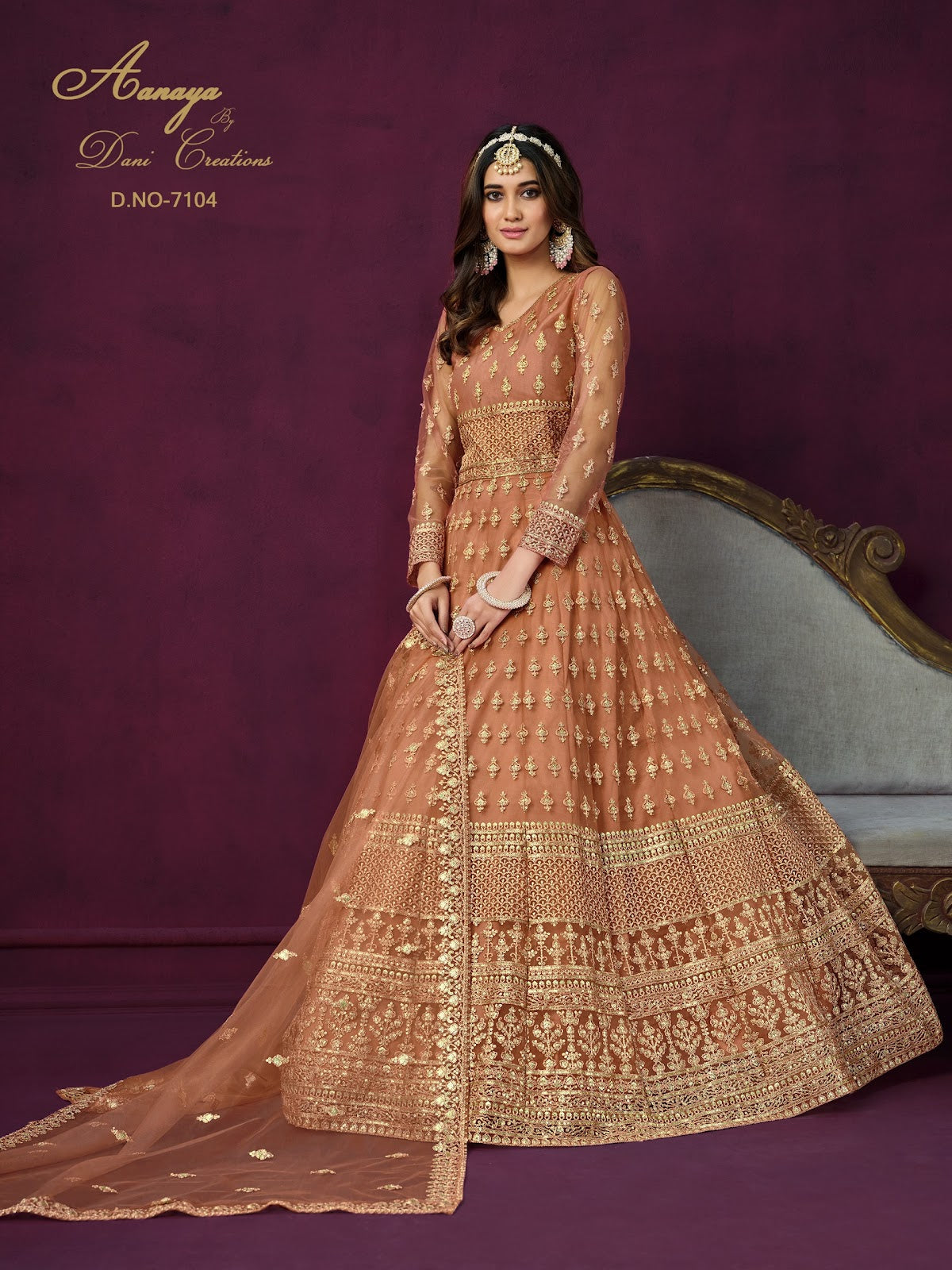 Aanaya Vol 171 Dani Creation Net Anarkali Salwar Suits