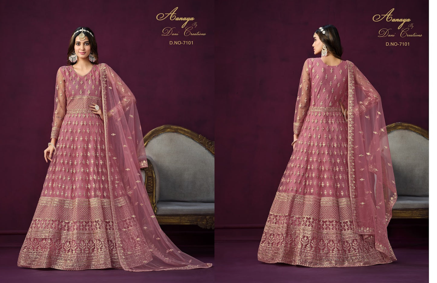 Aanaya Vol 171 Dani Creation Net Anarkali Salwar Suits