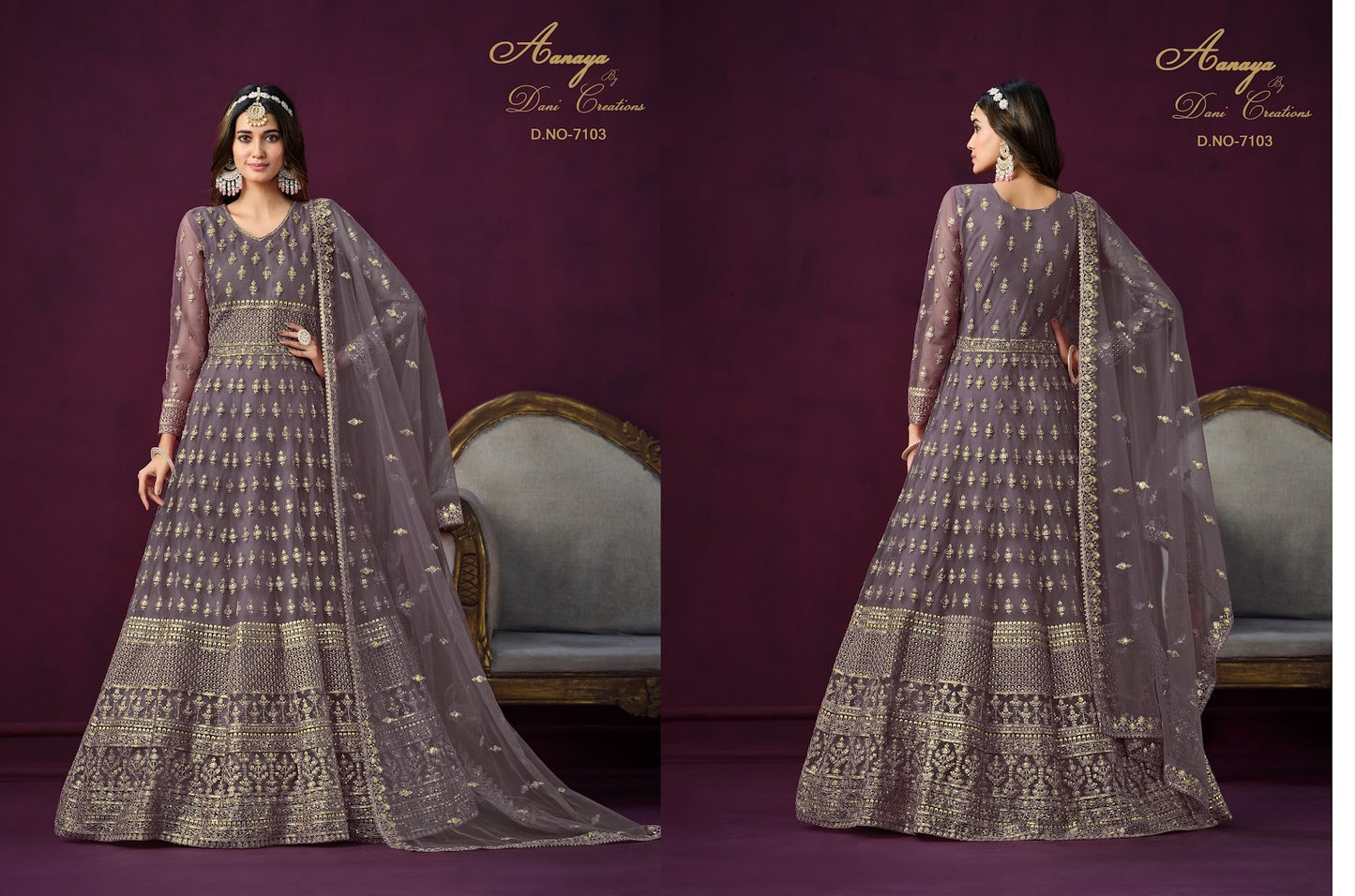 Aanaya Vol 171 Dani Creation Net Anarkali Salwar Suits