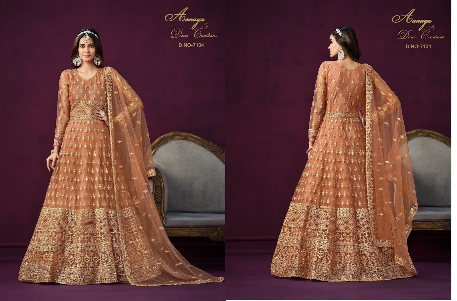Aanaya Vol 171 Dani Creation Net Anarkali Salwar Suits